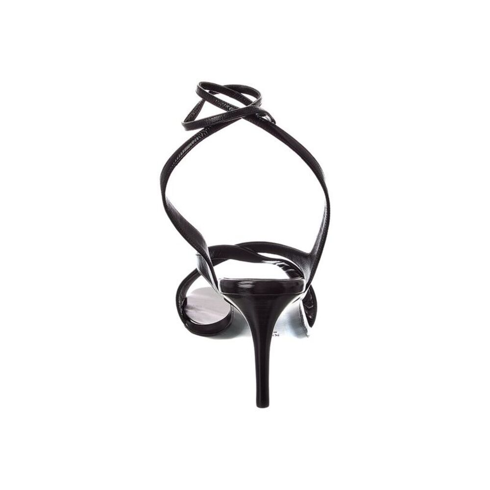 Khaite Liria Leather Sandal, Black - Picture 3 of 5